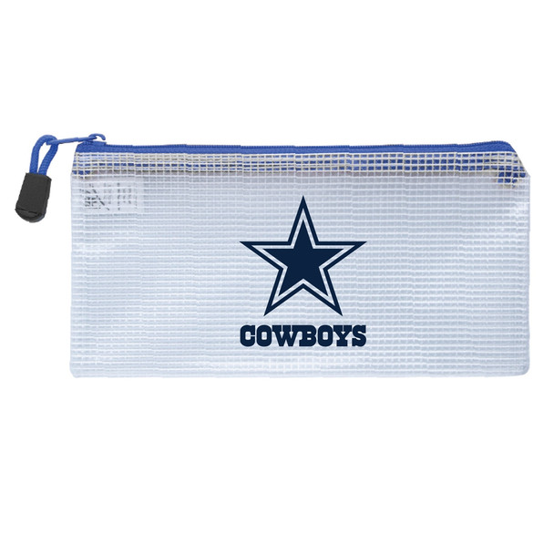 Dallas Cowboys Clear Zippered Pencil Bag