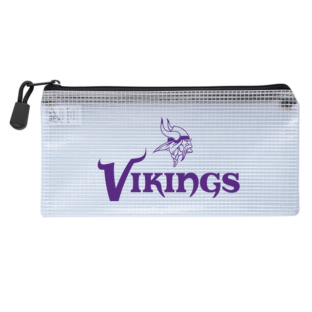 Minnesota Vikings Clear Zippered Pencil Bag