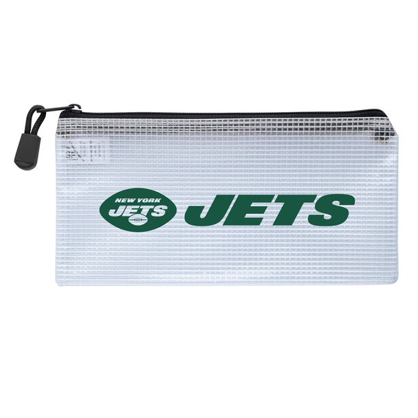 New York Jets Clear Zippered Pencil Bag