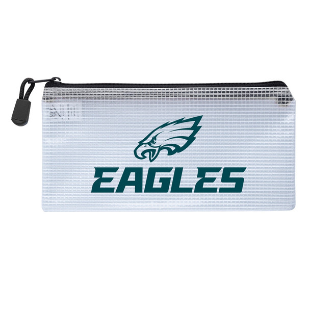Philadelphia Eagles Clear Zippered Pencil Bag