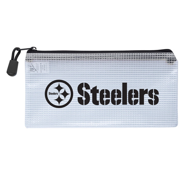 Pittsburgh Steelers Clear Zippered Pencil Bag
