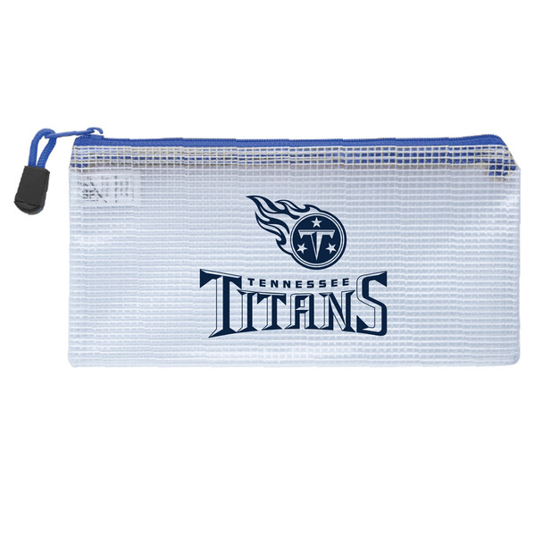 Tennessee Titans Clear Zippered Pencil Bag