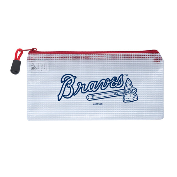 Atlanta Braves Clear Zippered Pencil Bag