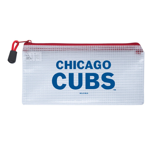 Chicago Cubs Clear Zippered Pencil Bag