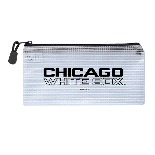 Chicago White Sox Clear Zippered Pencil Bag
