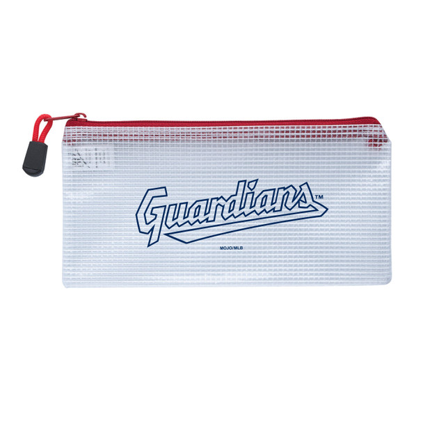 Cleveland Guardians Clear Zippered Pencil Bag