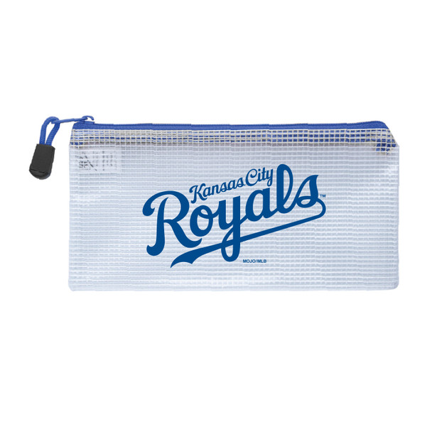 Kansas City Royals Clear Zippered Pencil Bag