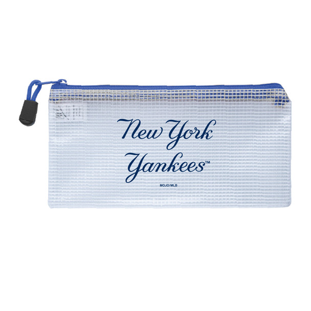 New York Yankees Clear Zippered Pencil Bag