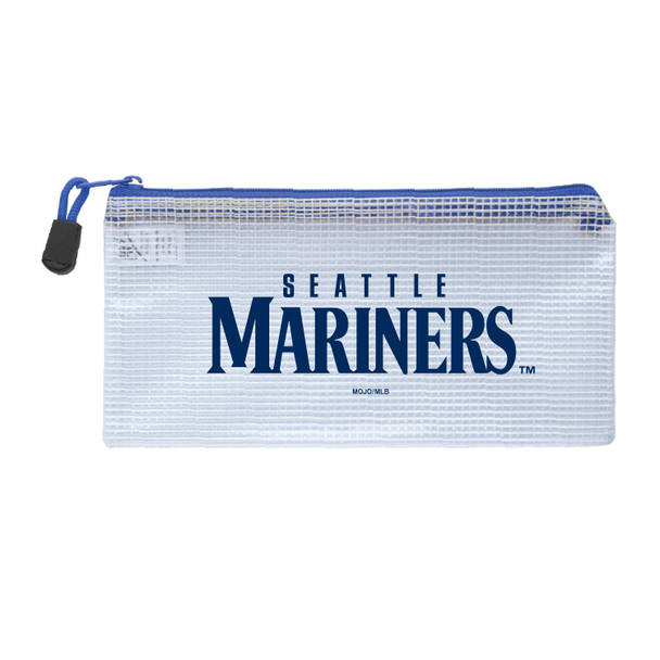 Seattle Mariners Clear Zippered Pencil Bag