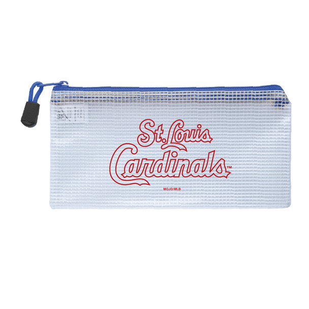 St. Louis Cardinals Clear Zippered Pencil Bag