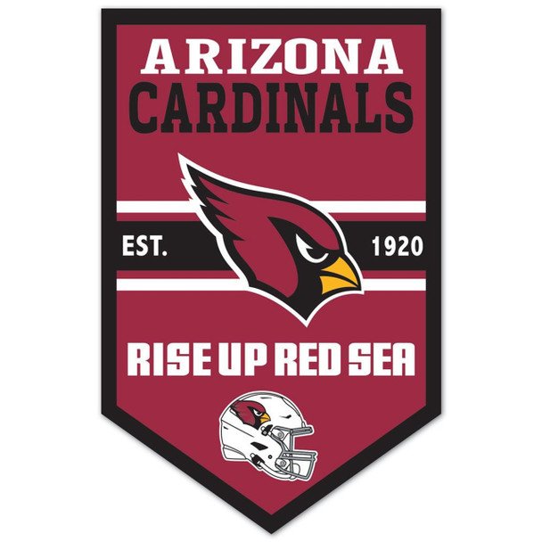 Arizona Cardinals 11x17 Wood Chevron Sign