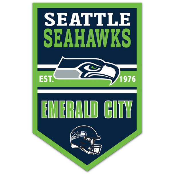 Seattle Seahawks 11x17 Wood Chevron Sign