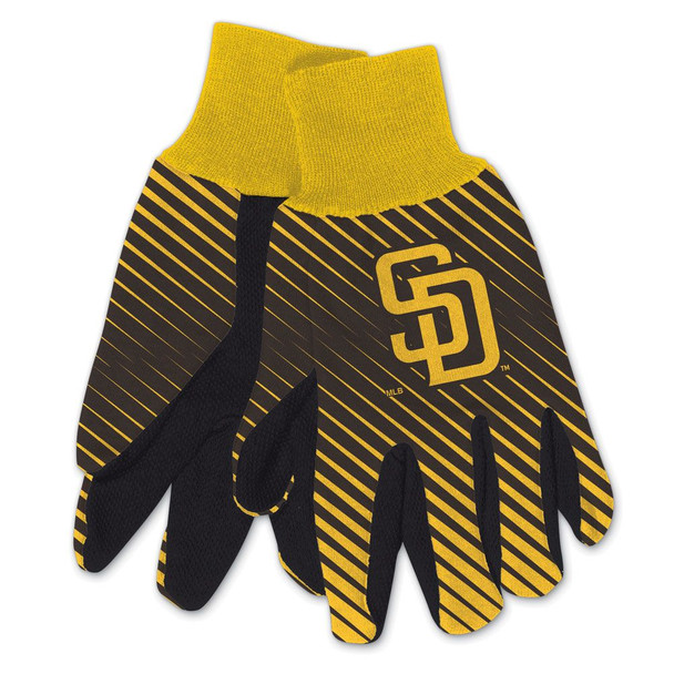 San Diego Padres Two Tone Gloves Adult Size