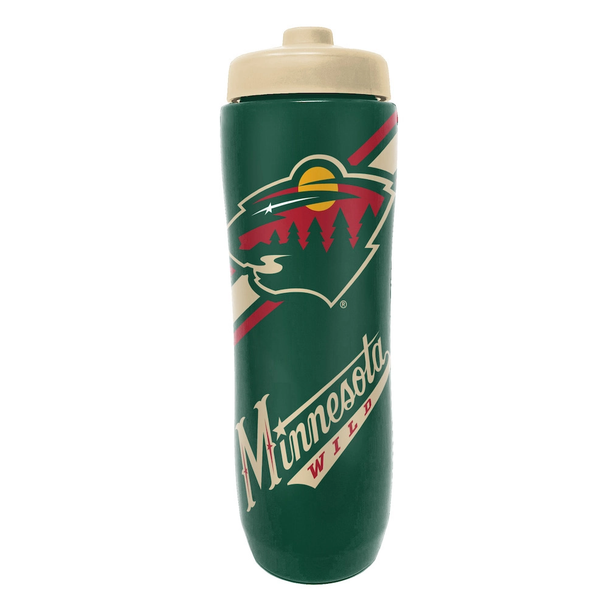 Minnesota Wild Squeezy Water Bottle Sports Drink Bottle Fan Gear