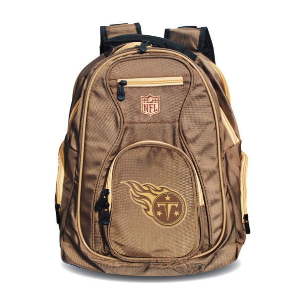 Tennessee Titans 19" Premium Laptop Backpack - Desert Sand