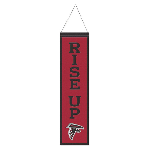 Atlanta Falcons Banner Wool 8x32 Heritage Slogan Design