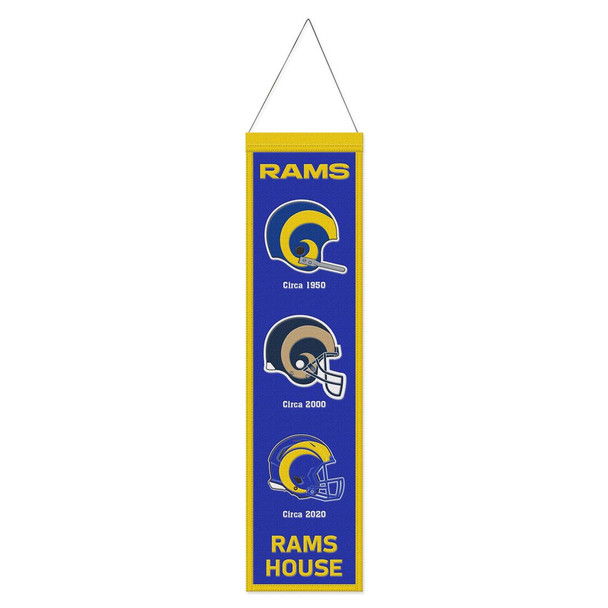 Los Angeles Rams Banner Wool 8x32 Heritage Evolution Design