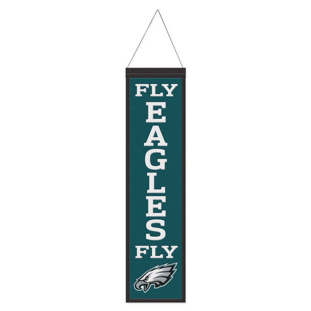 Philadelphia Eagles Banner Wool 8x32 Heritage Slogan Design
