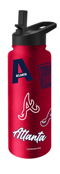 Atlanta Braves Quencher Bottle 34oz Stainless Steel Dreamweave