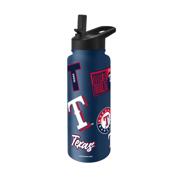 Texas Rangers Quencher Bottle 34oz Stainless Steel Dreamweave