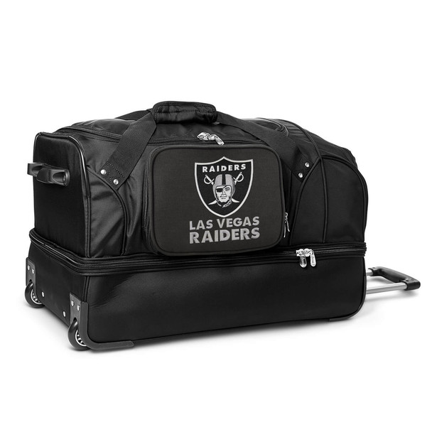 Las Vegas Raiders 27" Drop Bottom Wheeled Duffel