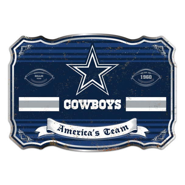 Dallas Cowboys Giant Metal Sign