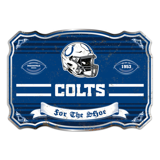 Indianapolis Colts Giant Metal Sign