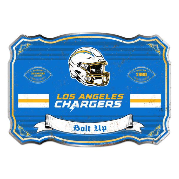 Los Angeles Chargers Giant Metal Sign