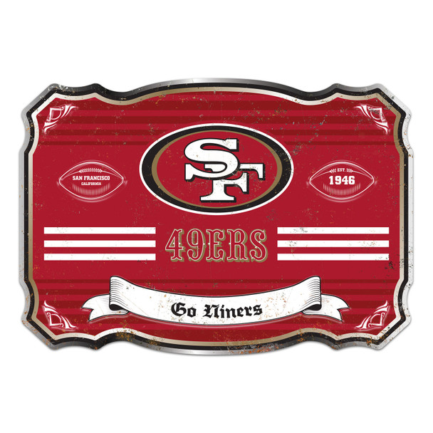 San Francisco 49ers Giant Metal Sign