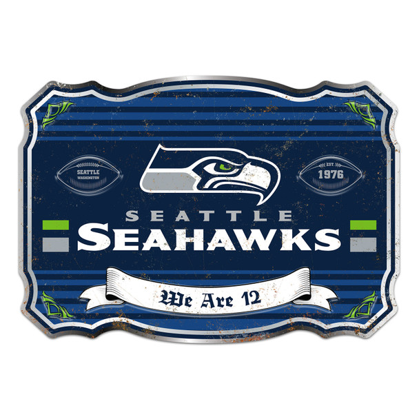 Seattle Seahawks Giant Metal Sign