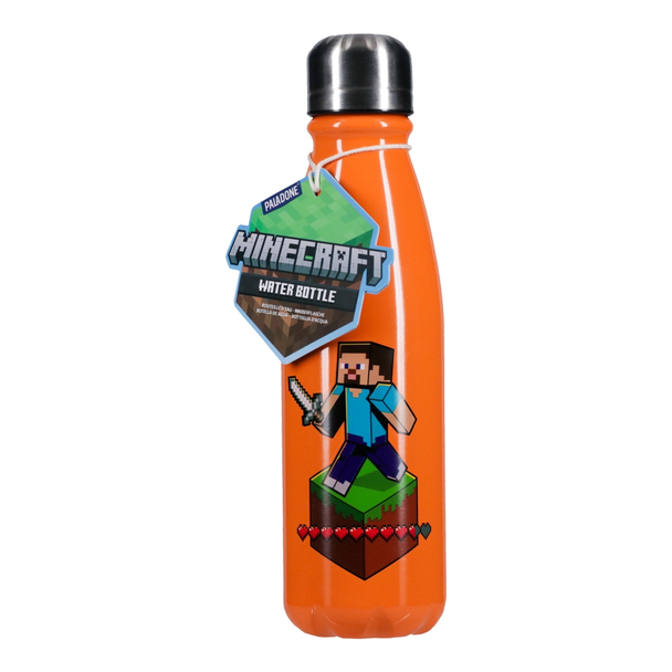 Minecraft Aluminium Water Bottle 600ml