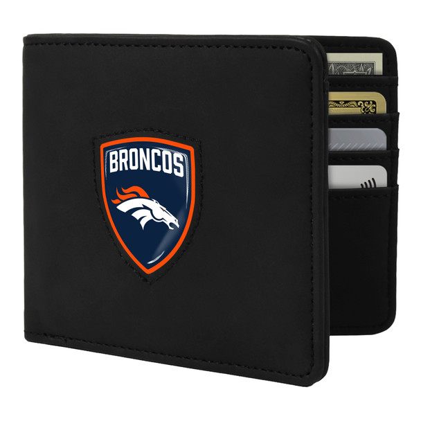 Denver Broncos Shield Wallet - Black
