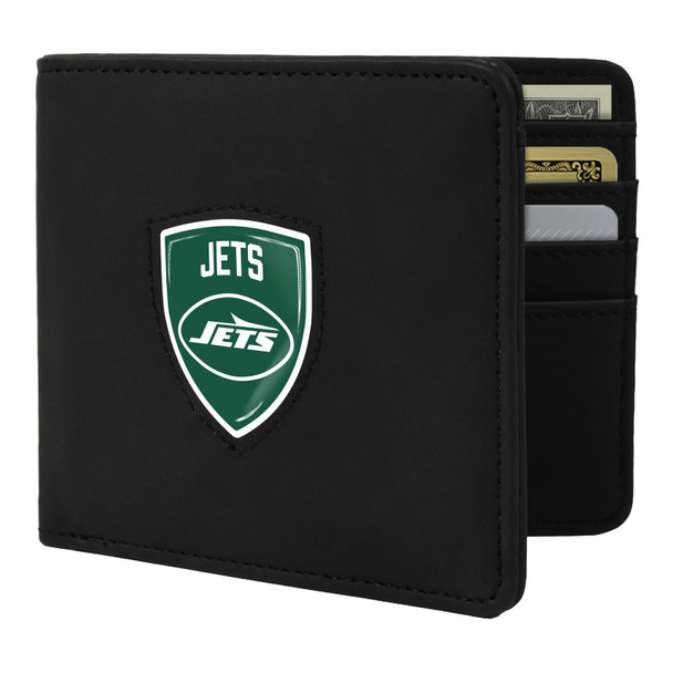 New York Jets Shield Wallet - Black