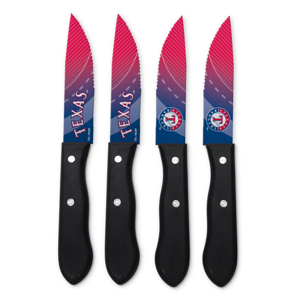 MLB Texas Rangers 4pc Steak Knife Set