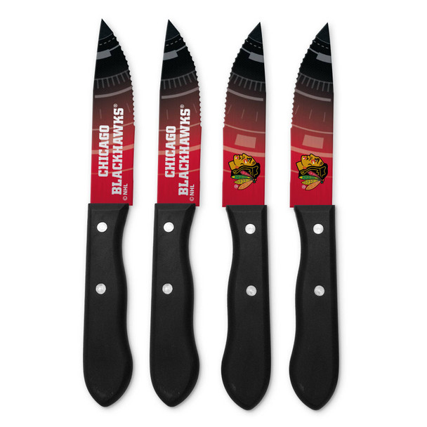 NHL Chicago Blackhawks 4pc Steak Knife Set