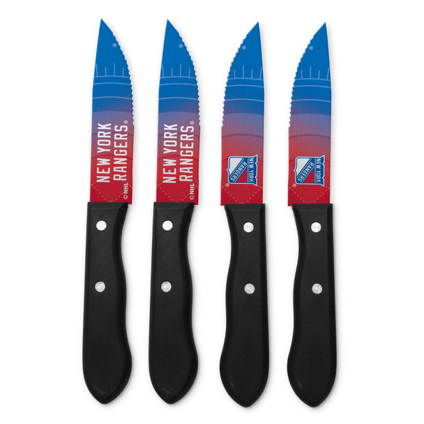 NHL New York Rangers 4pc Steak Knife Set
