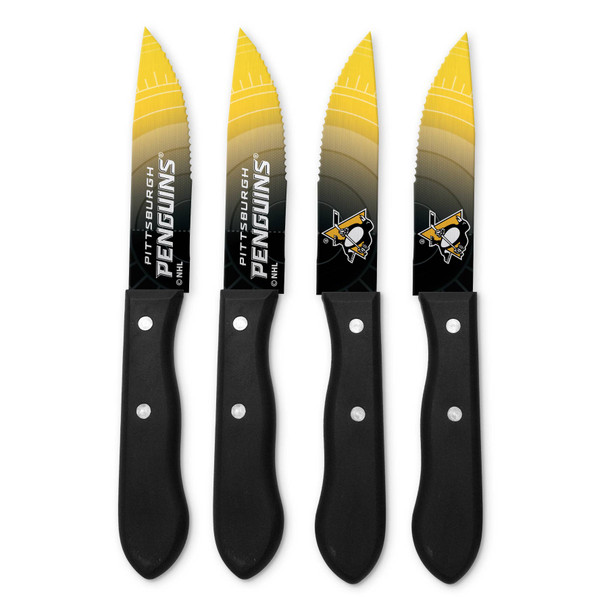 NHL Pittsburgh Penguins 4pc Steak Knife Set
