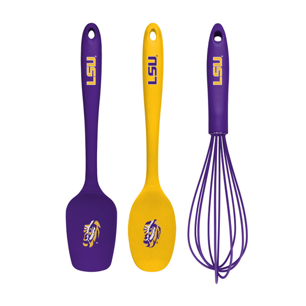 NCAA LSU Tigers 3pc Kitchen Utensil Set