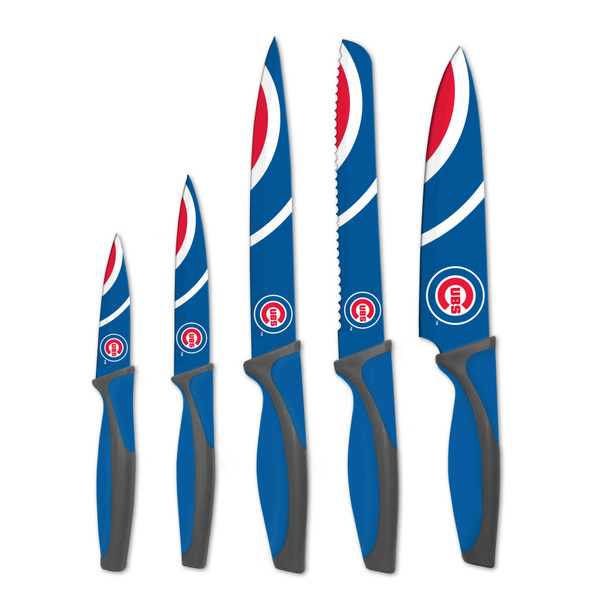 MLB Chicago Cubs 5pc Kitchen Knife Set