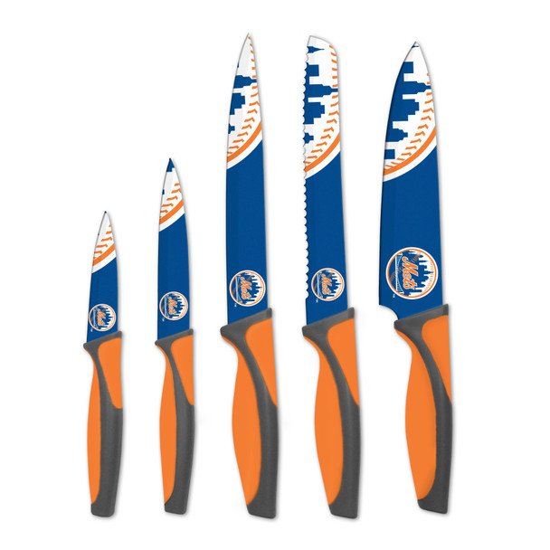 MLB New York Mets 5pc Kitchen Knife Set