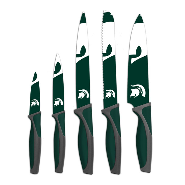 NCAA Michigan State Spartans 5pc Kitchen Knife Set