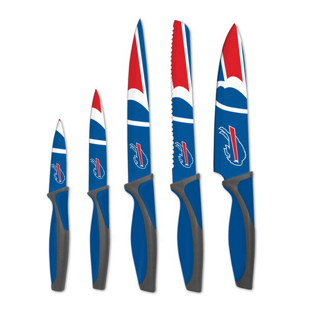 NFL Buffalo Bills 5pc Kitchen Knife Set