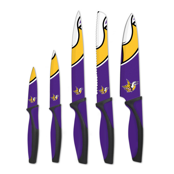 NFL Minnesota Vikings 5pc Kitchen Knife Set
