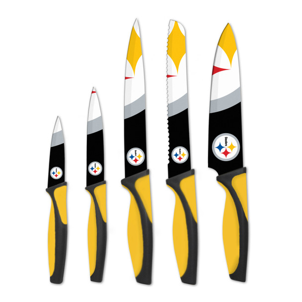 NFL Pittsburgh Steelers 5pc Kitchen Knife Set