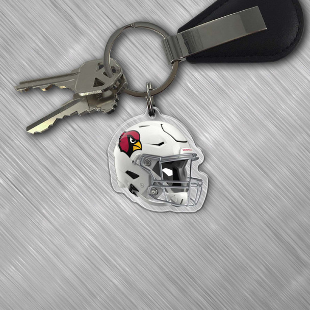 NFL Arizona Cardinals Acrylic Keychain - Helmet