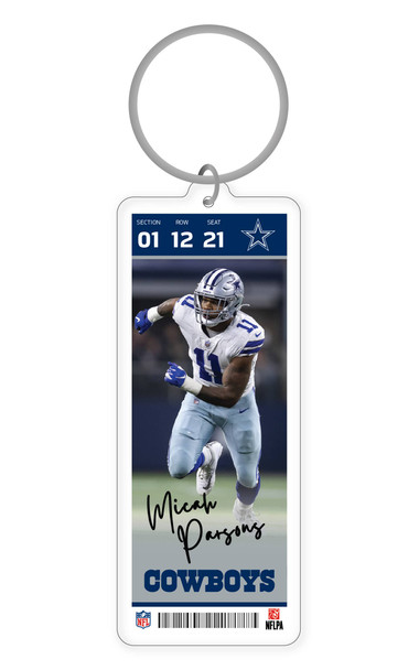 NFL Dallas Cowboys Acrylic Player Keychain - Micah Parsons