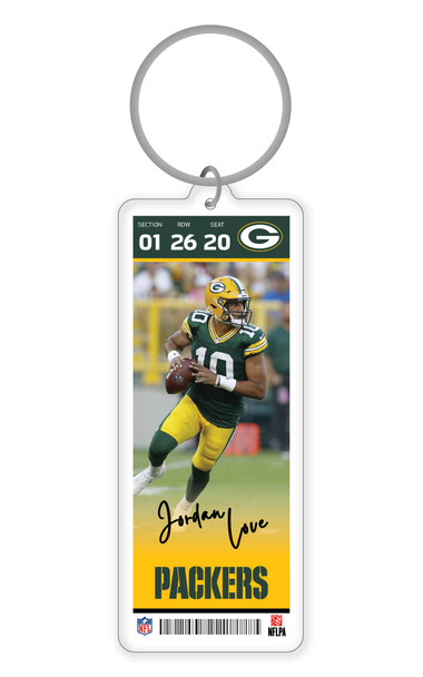 NFL Green Bay Packers Acrylic Player Keychain - Christian Watson