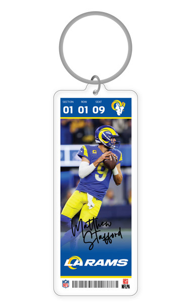 NFL Los Angeles Rams Acrylic Player Keychain - Aaron Donald
