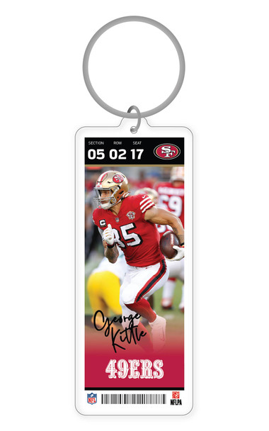 NFL San Francisco 49ers Acrylic Player Keychain - Georgia Kittle