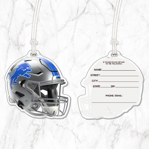 NFL Detroit Lions Acrylic Luggage Tag